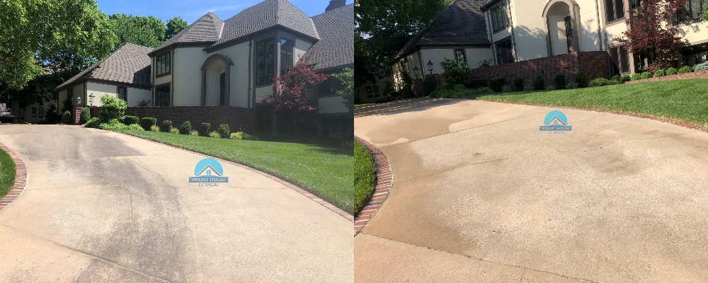 Concrete Cleaning in Kansas City, MO | Bright House Exteriors